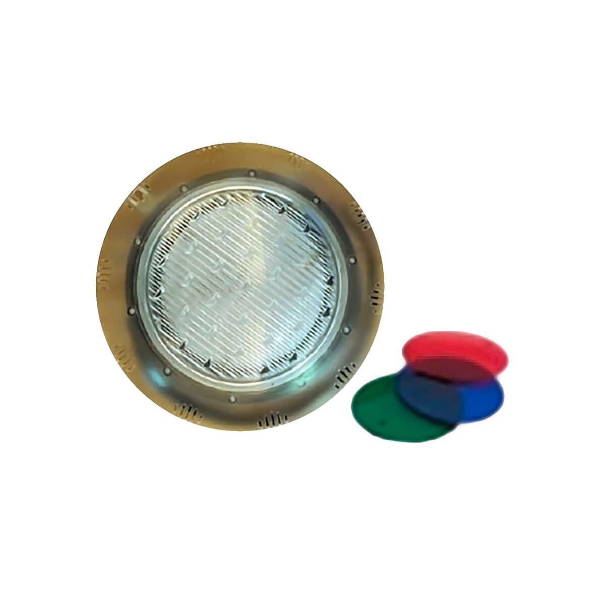 GENERICO - Reflector para piscina 100W 12V luz halógena con mica tricolor RGB