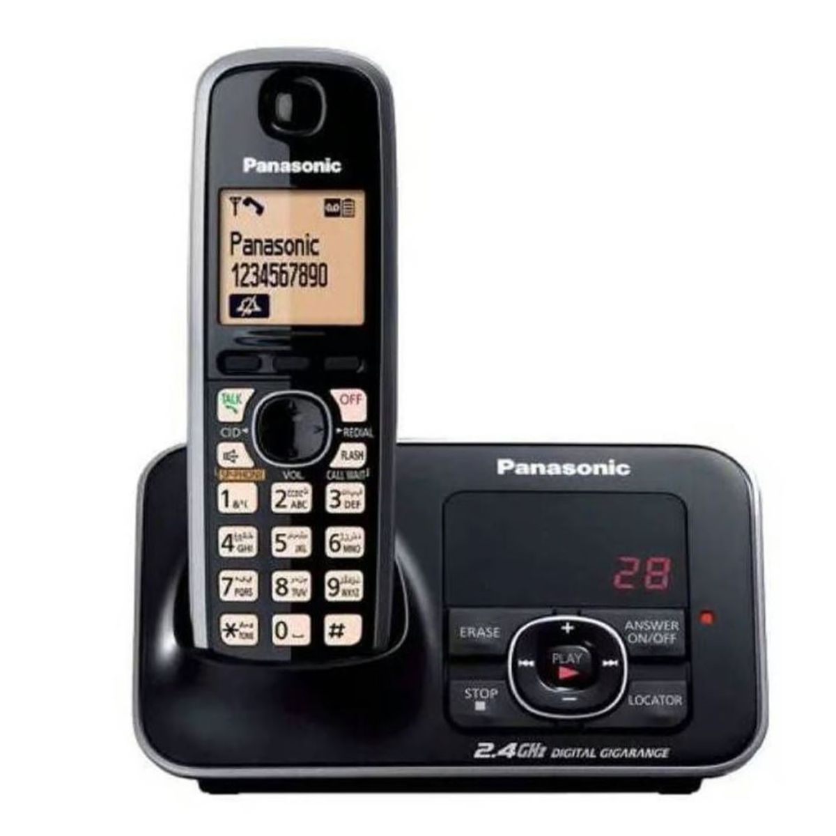 PANASONIC - Teléfono Inalámbrico Panasonic KX-TG3721LCB
