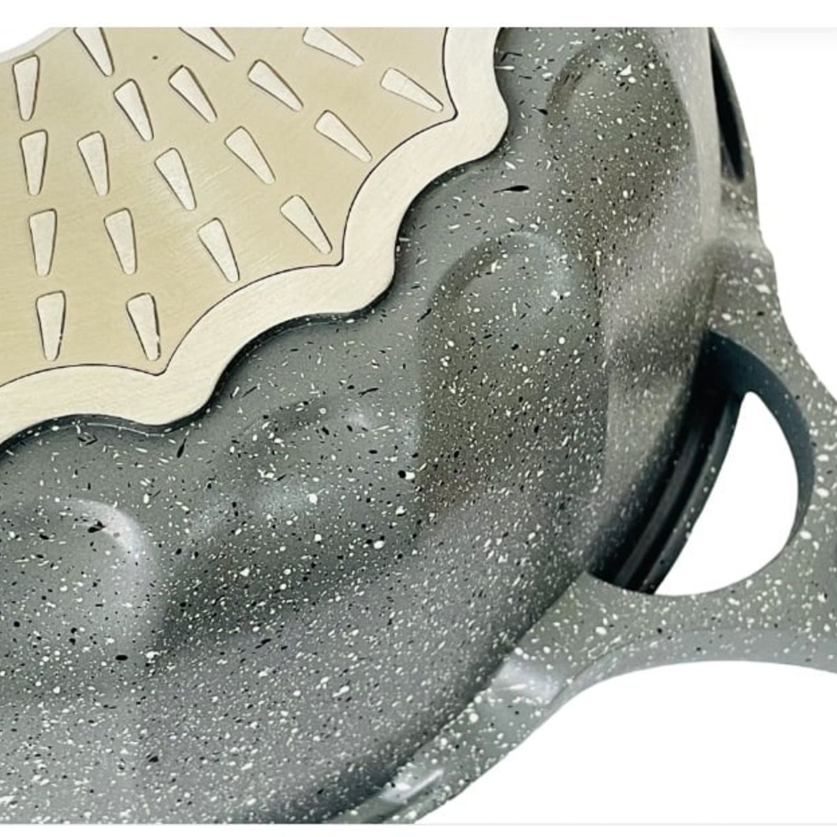 GENERICO - Sarten Hondo Antiadherente Granito Roca Volcánica 24cm