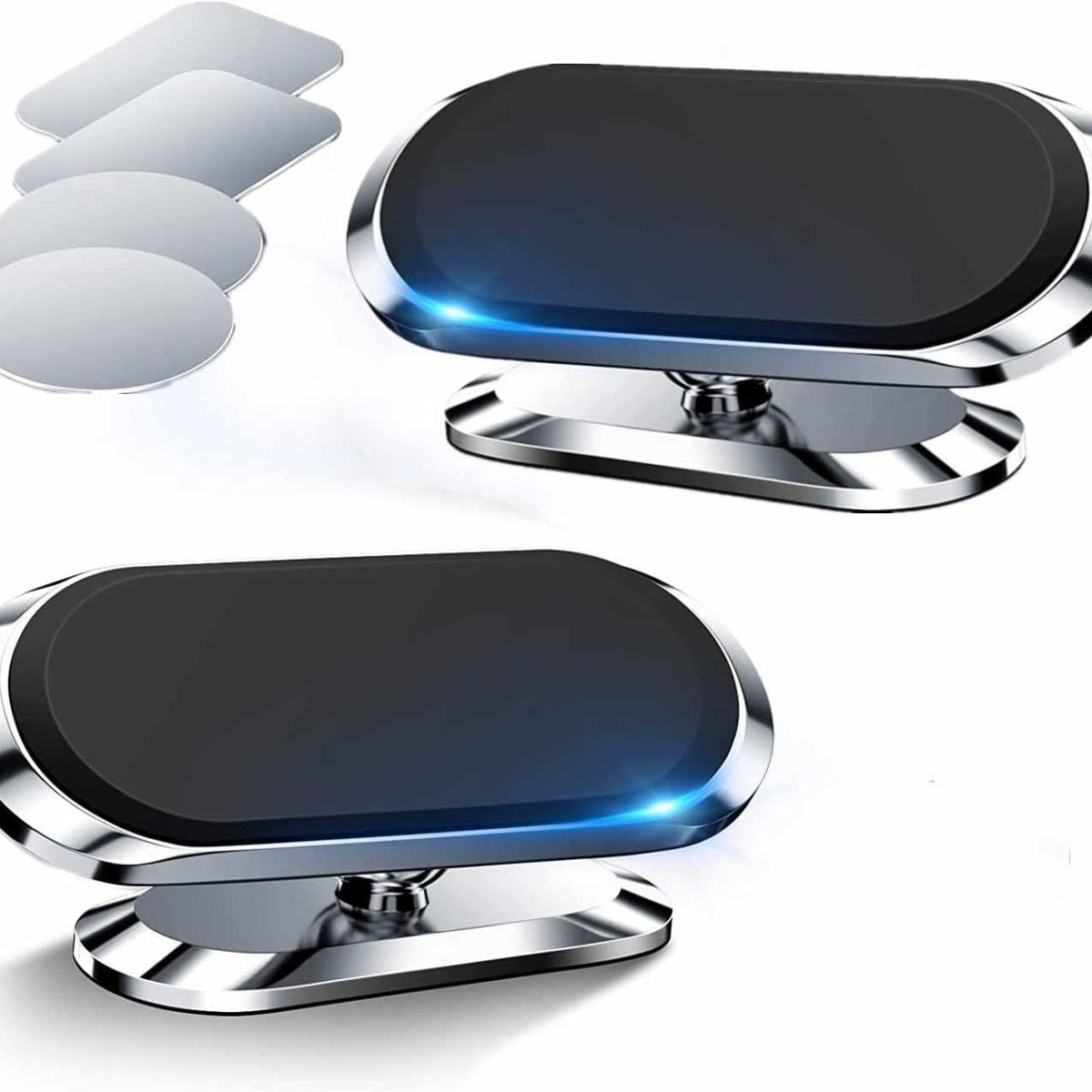 GENERICO - Soporte Universal Metálico Imantado Para Celulares 2 Unid