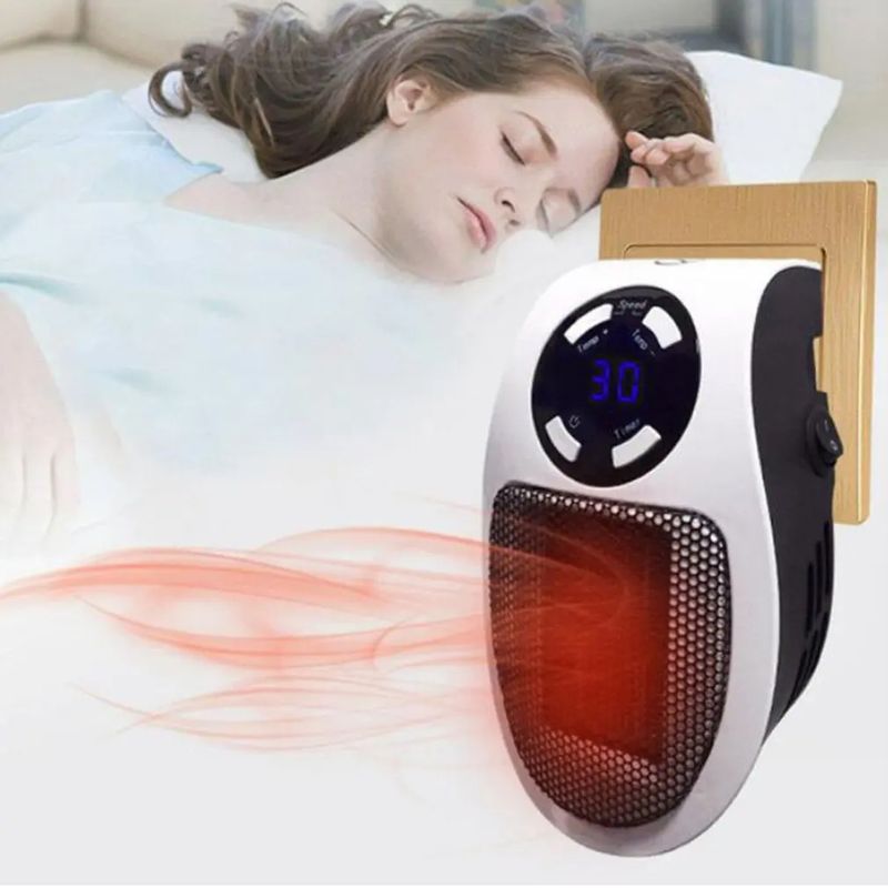 GENERICO - Calentador Aire Portátil Eléctrico +Control Remoto 500w Estufa Genieka