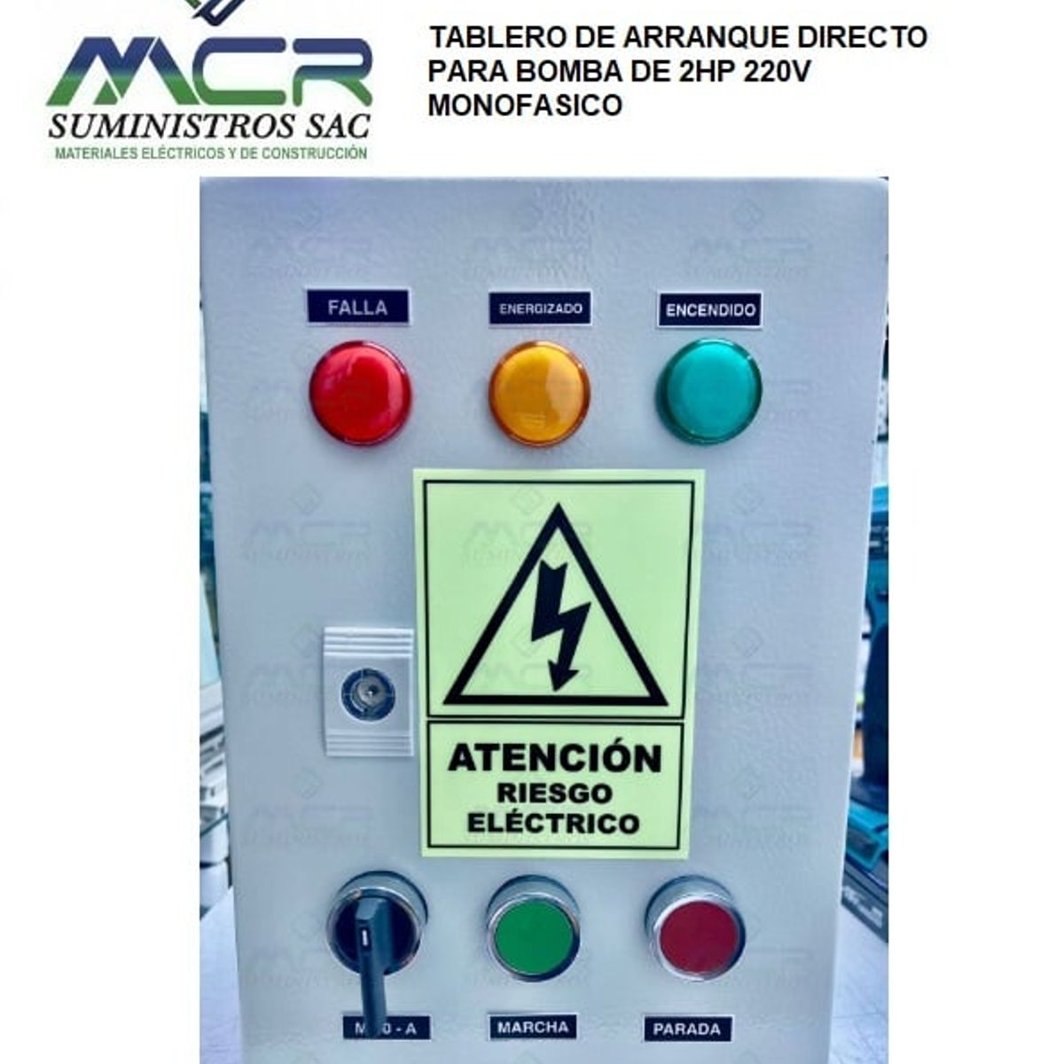 SCHNEIDER ELECTRIC - TABLERO DE ARRANQUE DIRECTO PARA BOMBA DE 2HP 220V MONOFASICO