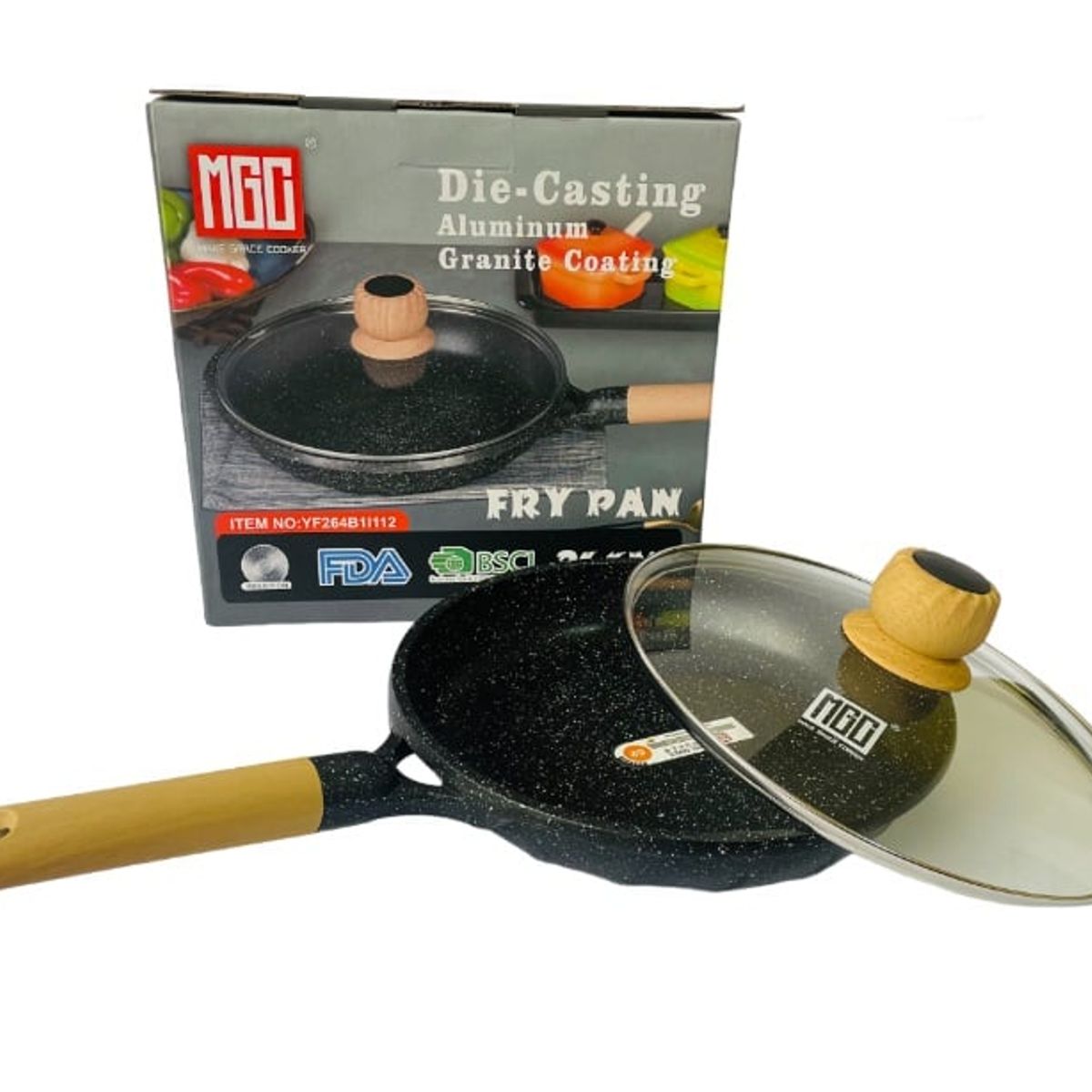 GENERICO - Sarten Antiadherente Granito Roca Volcánica 26cm