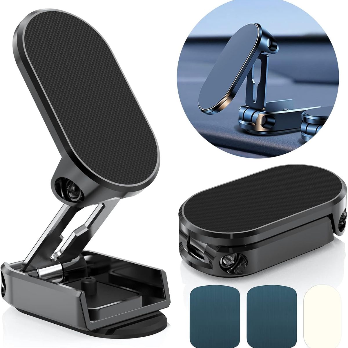 GENERICO - Soporte Metálico Universal Imantado Flexible  / 2 unid