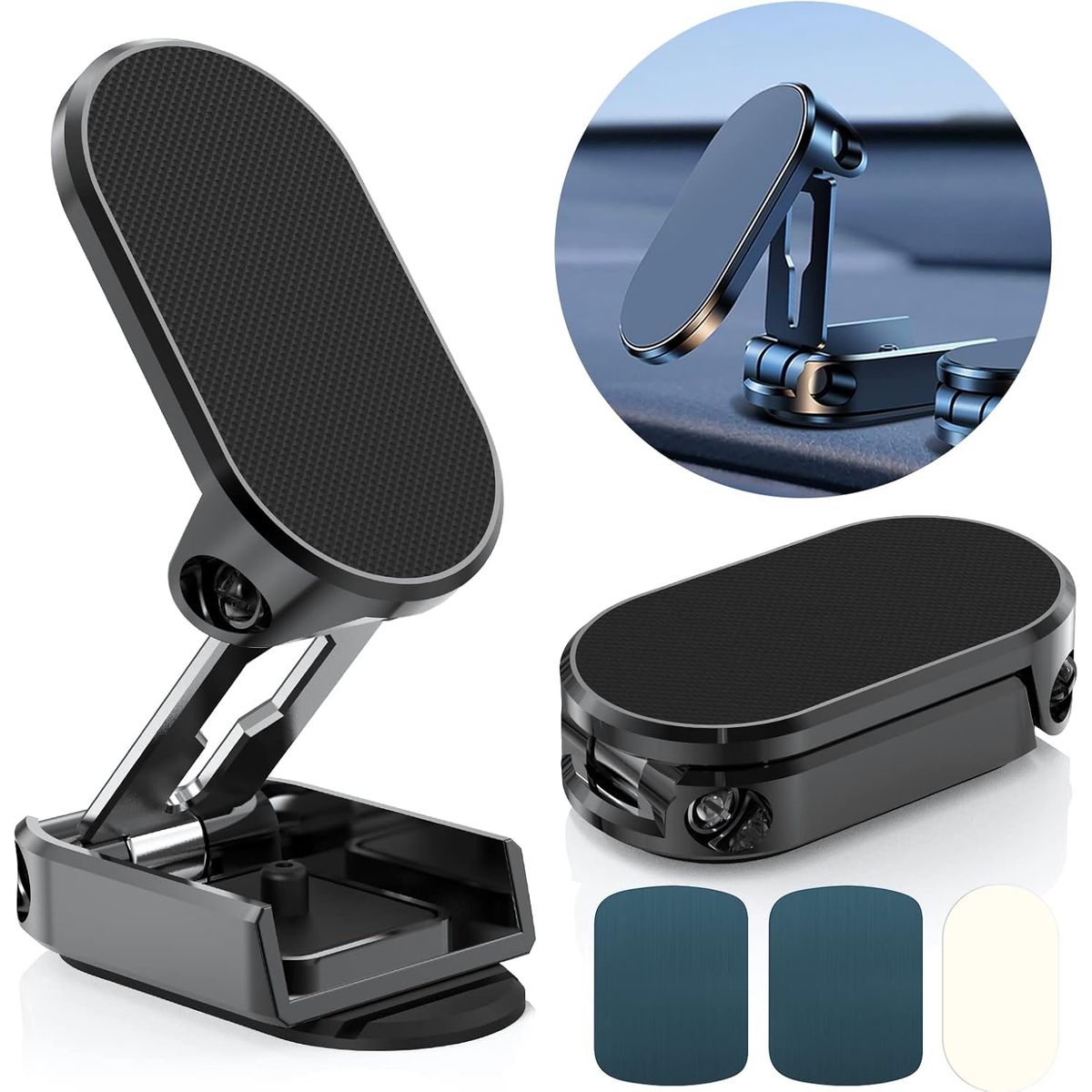 GENERICO - Soporte Metálico Universal Imantado Flexible  / 2 unid