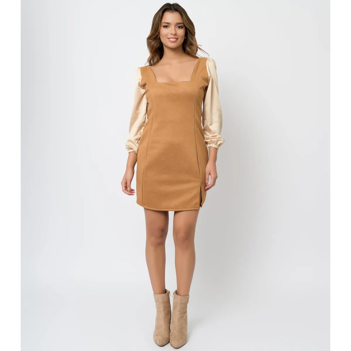 DOLCATTA - Vestido Mariah - Camel Color