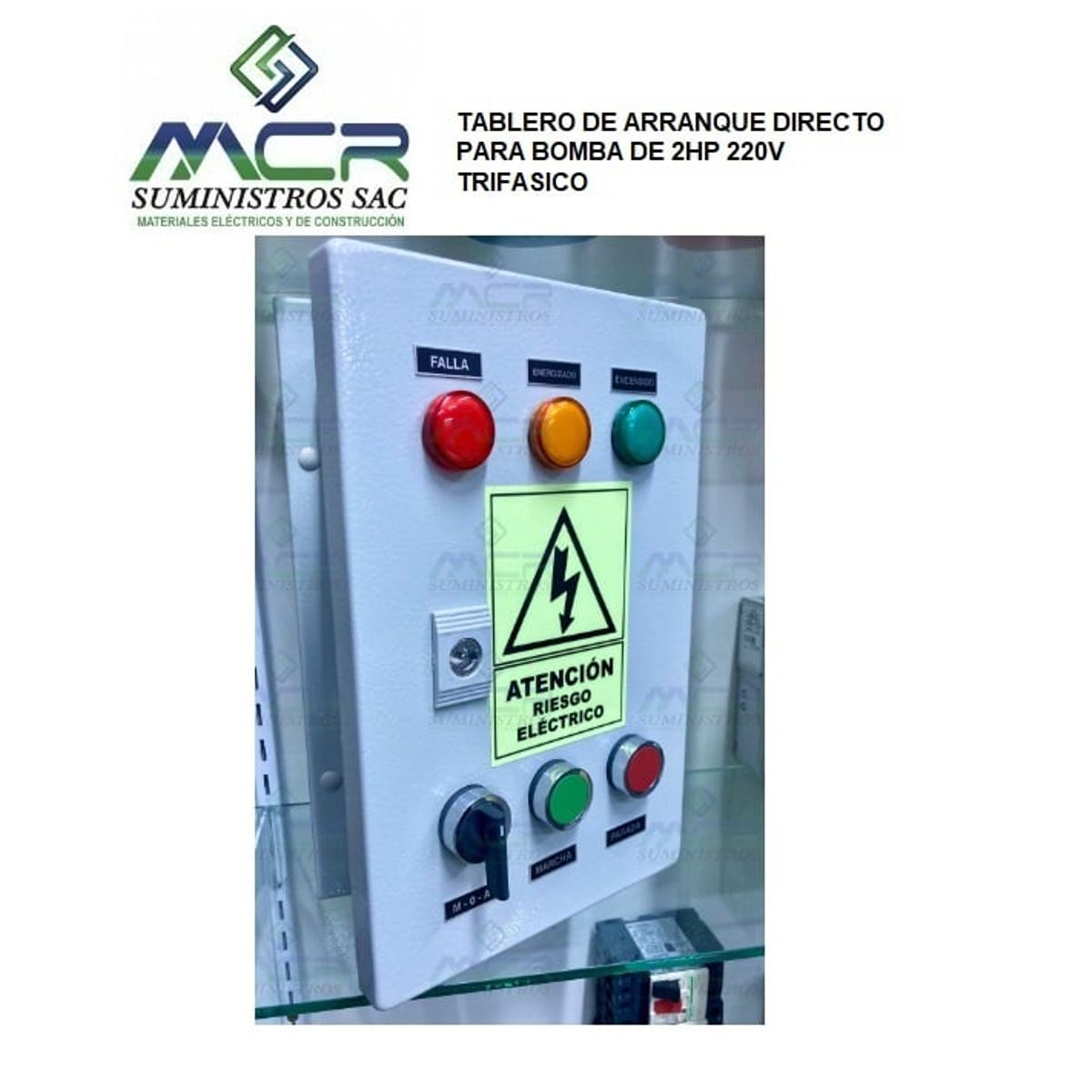 SCHNEIDER ELECTRIC - TABLERO DE ARRANQUE DIRECTO PARA BOMBA DE 2HP 220V TRIFASICO