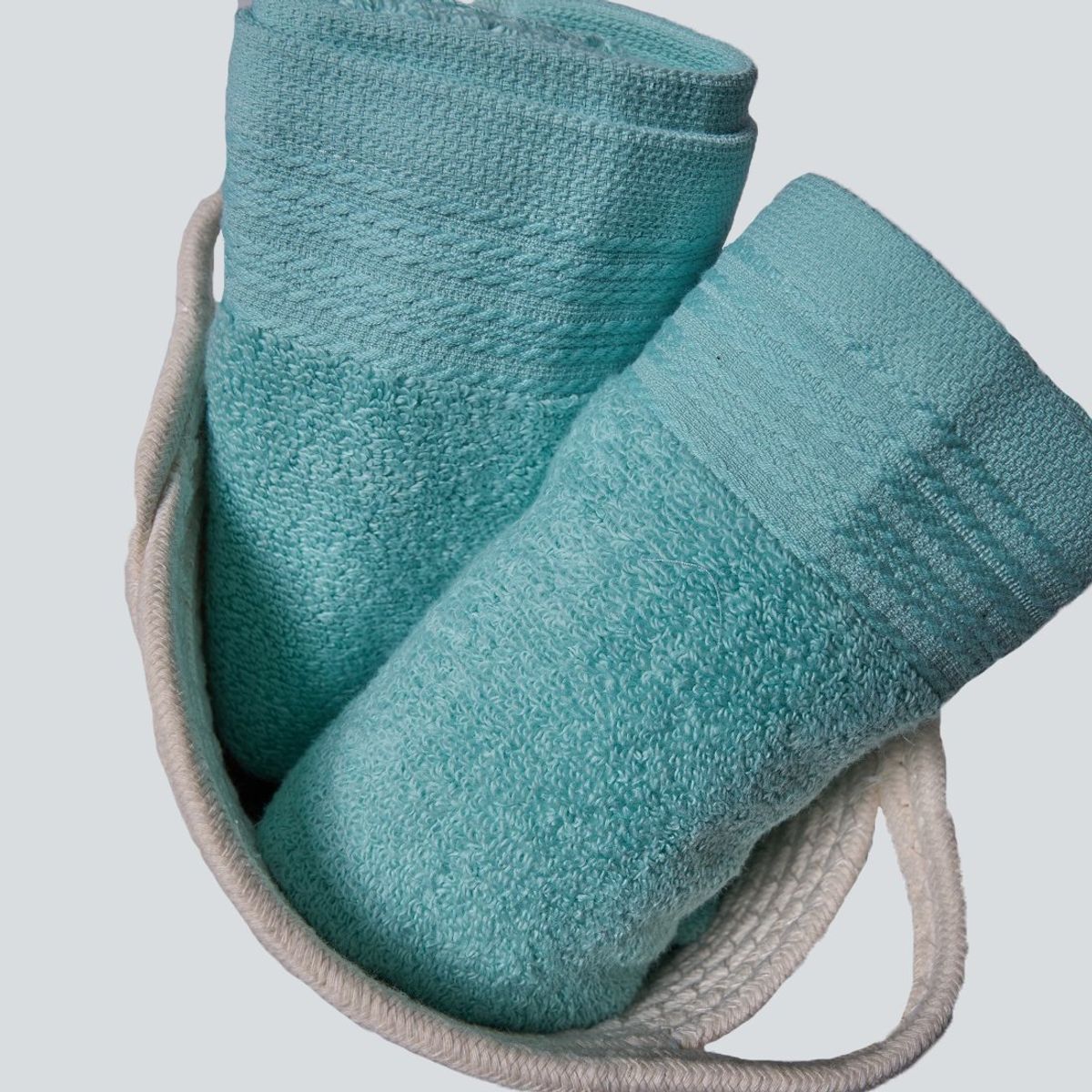 SLEEPER - Pack de 02 Toallas de Mano 500grs Ibiza Verde Agua