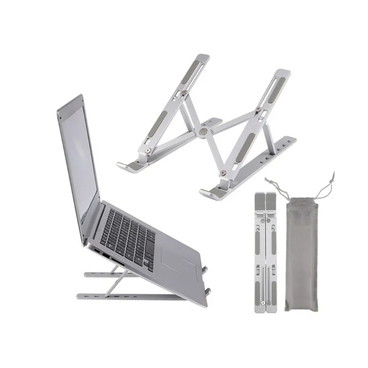 GENERICO - Soporte Para Laptop Plegable De ABS Plateado