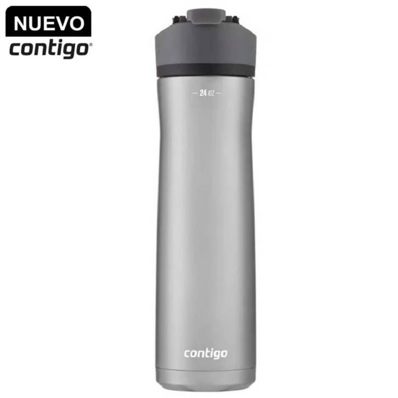 CONTIGO - Botella Térmica de Acero Inoxidable Contigo Cortland Gris Acero 709mL