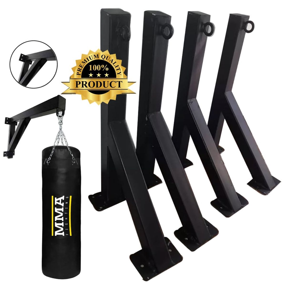 HOLGU - RACK Para Colgar Saco De Box Con Pernos Y Tarugos De Regalo