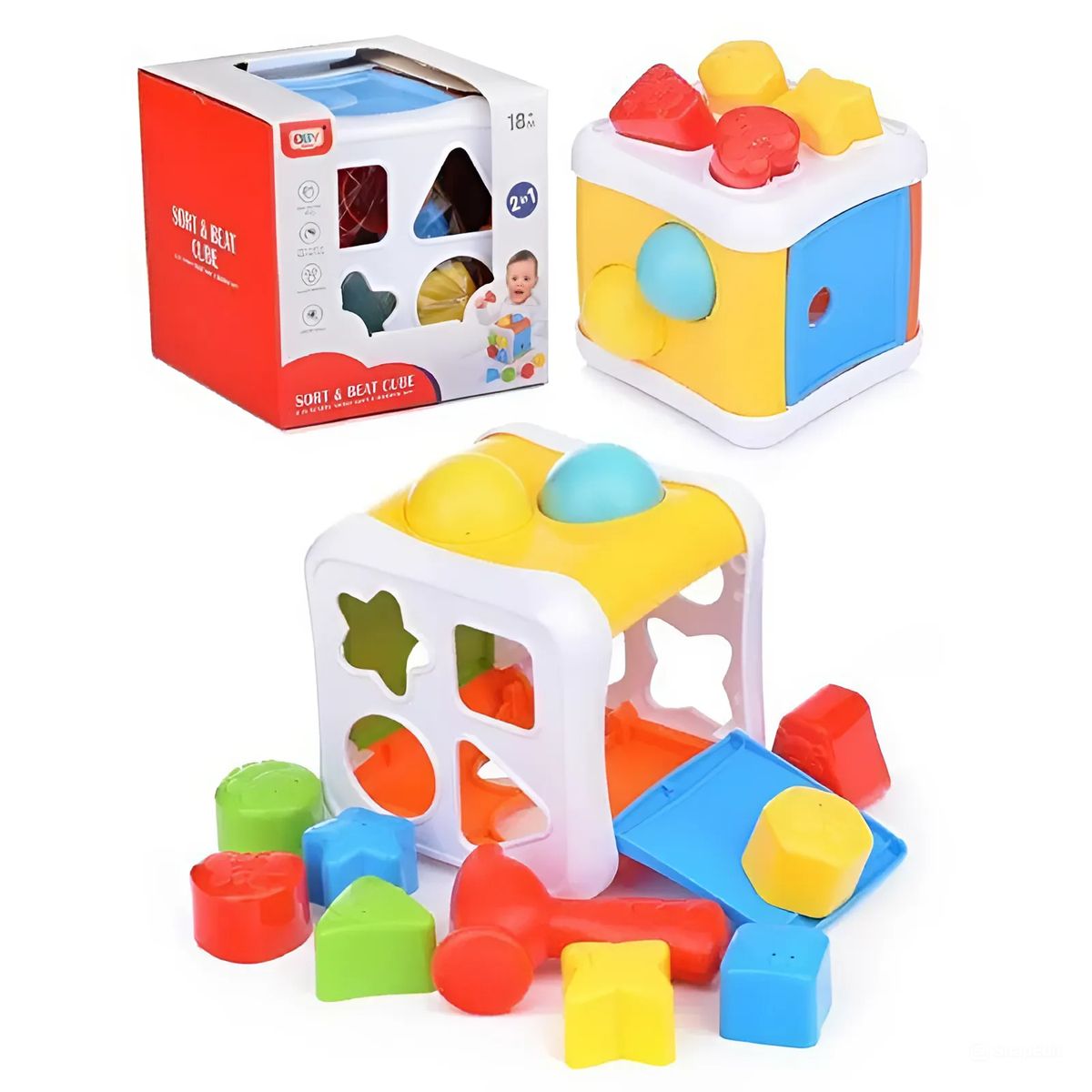 GENERICO - Juguete Didáctico Encaje Con Martillo Para Bebé