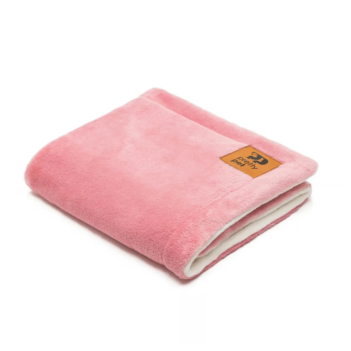 PRETTYPETS - MANTA FELPA HIPOALERGÉNICA ROSA  TALLA M  PARA MASCOTAS