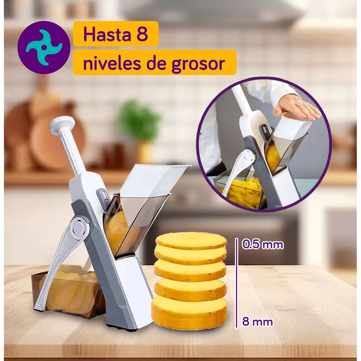 GENERICO - PICADOR VERDURAS -MULTIFUNCIONAL-COCINA FACIL