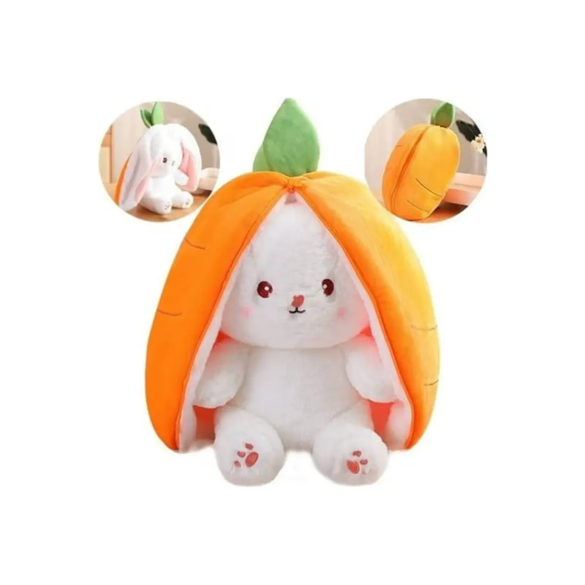 GENERICO - peluche de conejo de zanahoria