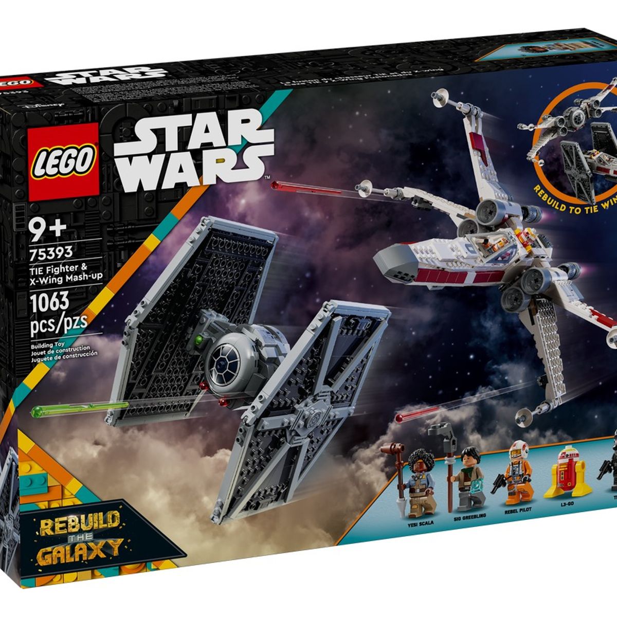 LEGO - LEGO 75393 Caza TIE y Ala-X Fusionados
