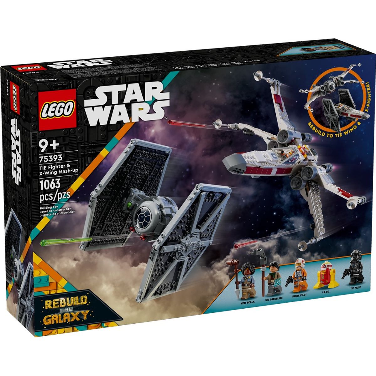 LEGO - LEGO 75393 Caza TIE y Ala-X Fusionados