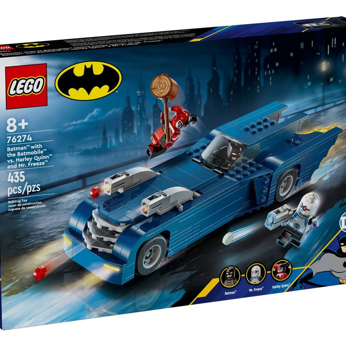 LEGO - LEGO 76274 Batman™ con Batmóvil vs Harley Quinn™ y Mr Freeze™