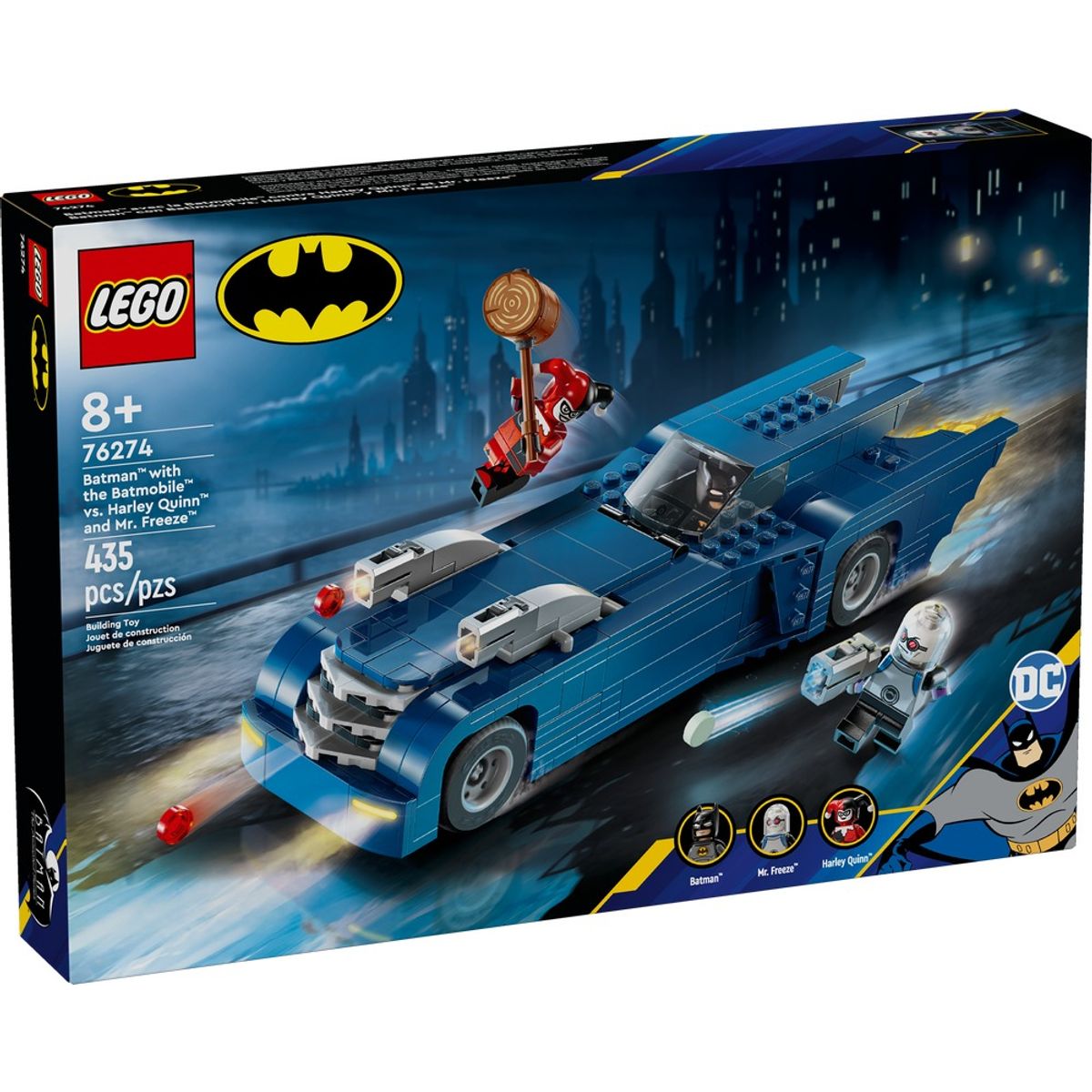 LEGO - LEGO 76274 Batman™ con Batmóvil vs Harley Quinn™ y Mr Freeze™