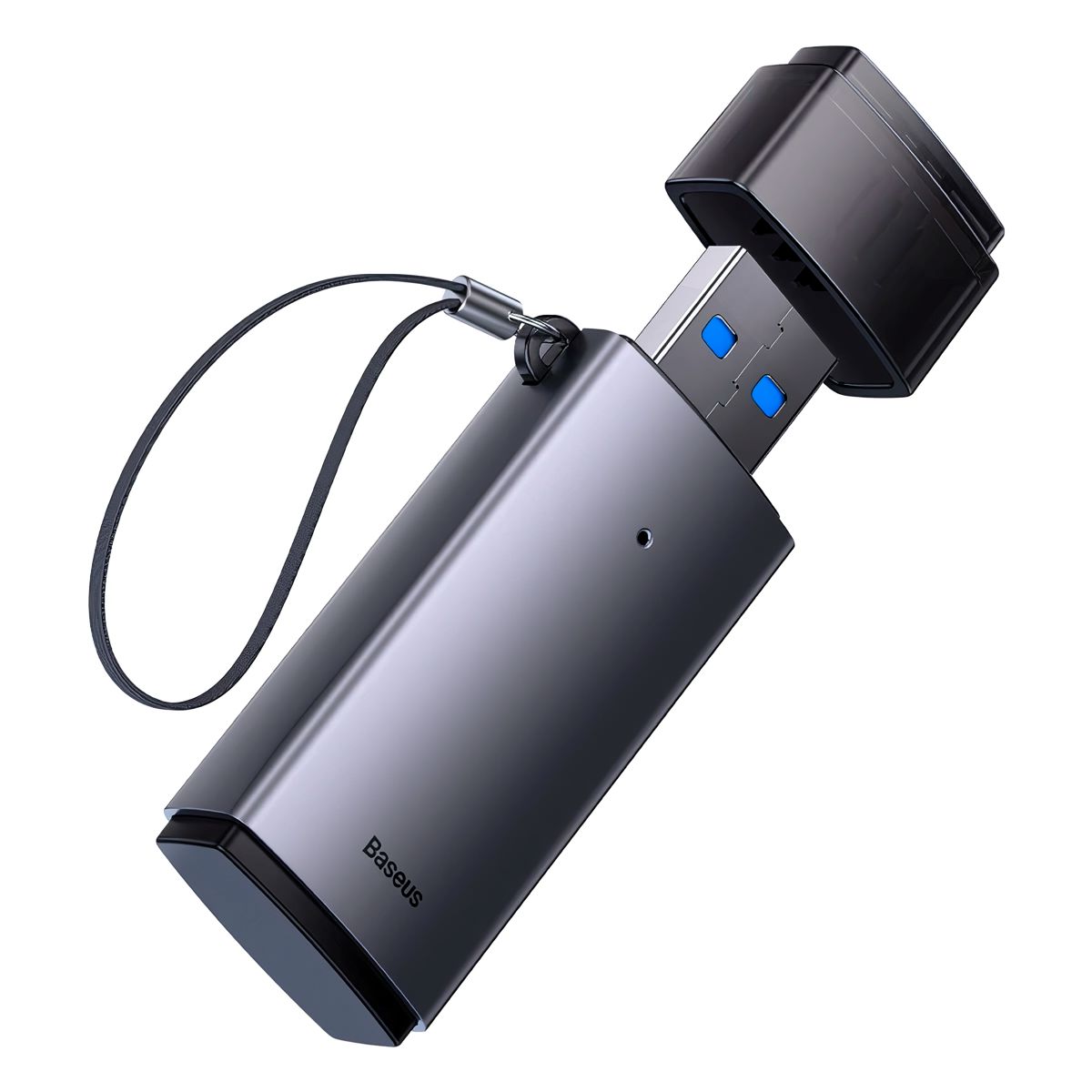 BASEUS - Baseus Lector de Tarjetas USB 3.0 SD/TF con Lectura Simultánea