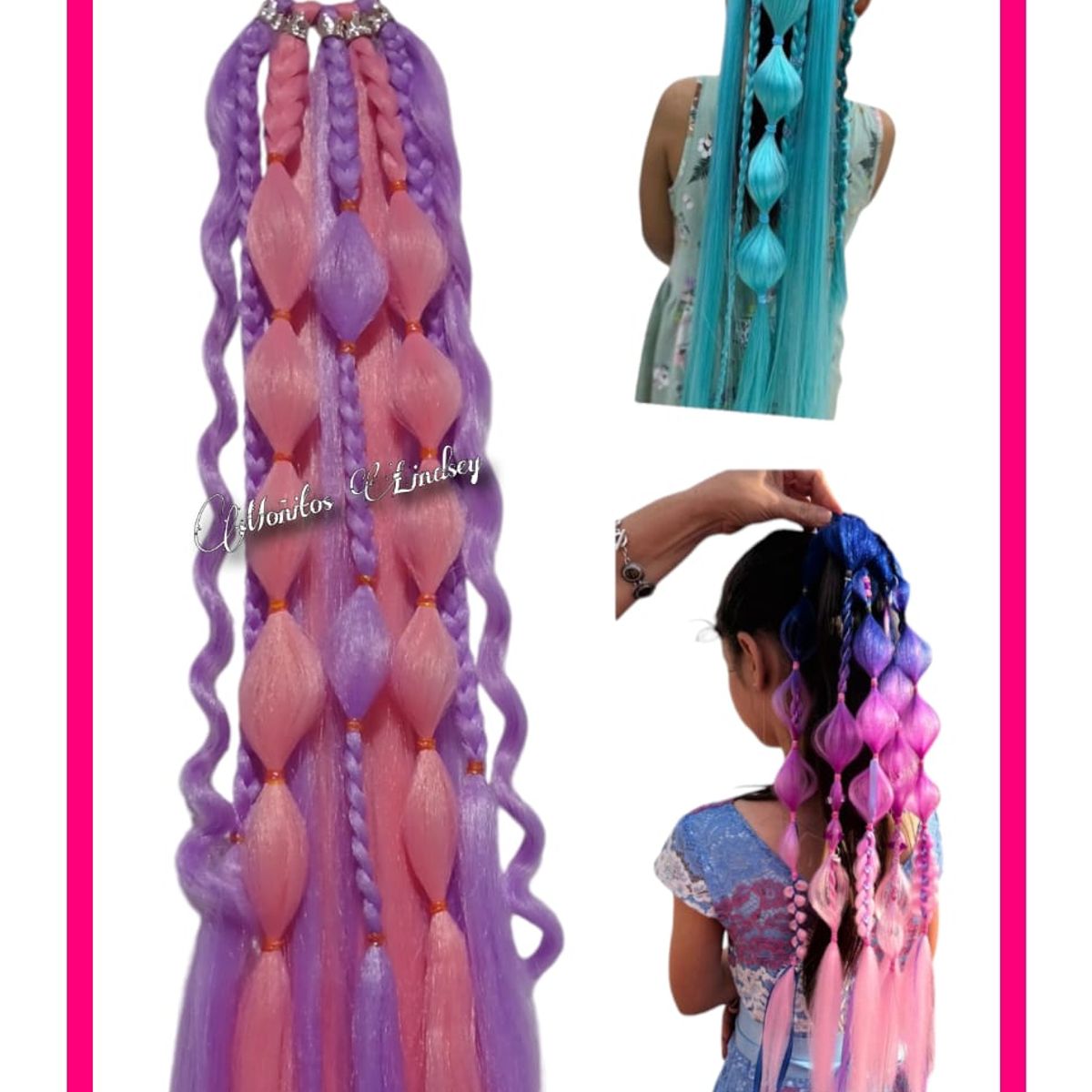 GENERICO - COLETA+LAZO-ROSADO- Moñitos Lindsey