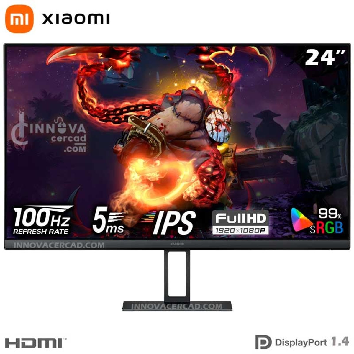 XIAOMI - Monitor Xiaomi A24I 24″ Full HD 1920X1080 100HZ IPS 5MS 99%sRGB