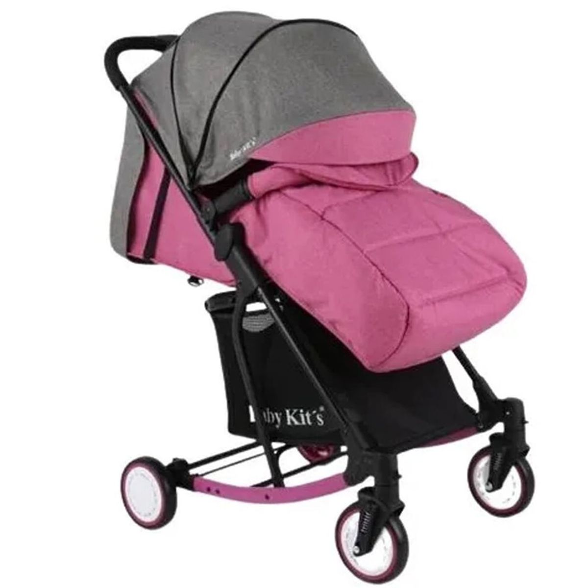 BABY KITS - Coche Cuna Mecedora ROCCIO Fucsia