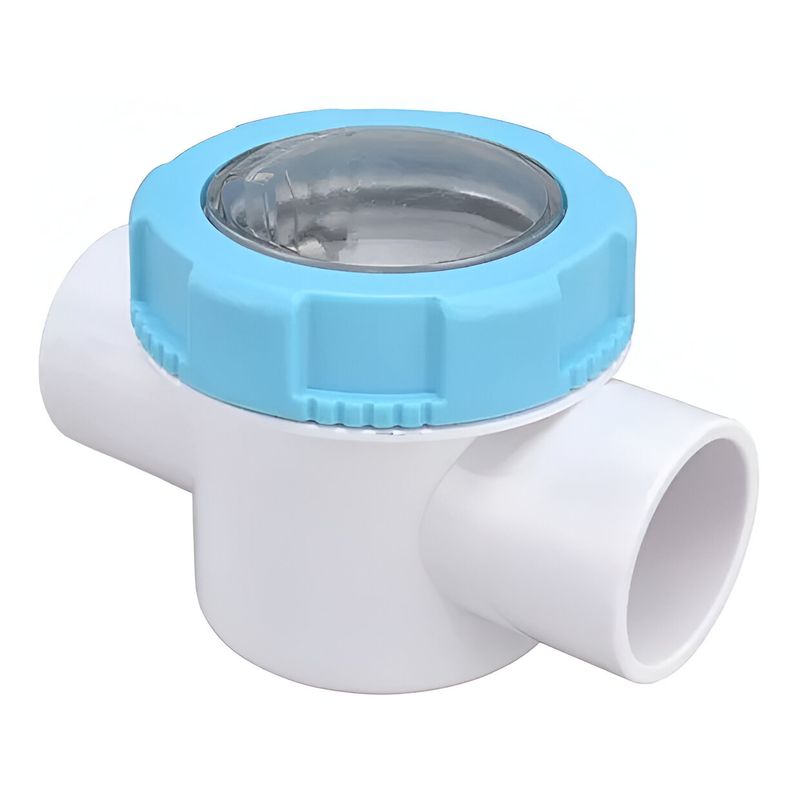 GENERICO - VÁLVULA CHECK DE 2 CON VISOR PARA PISCINA MARCA POOL SYSTEM