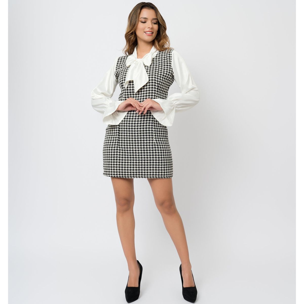 DOLCATTA - Vestido Grace - Príncipe de Gales