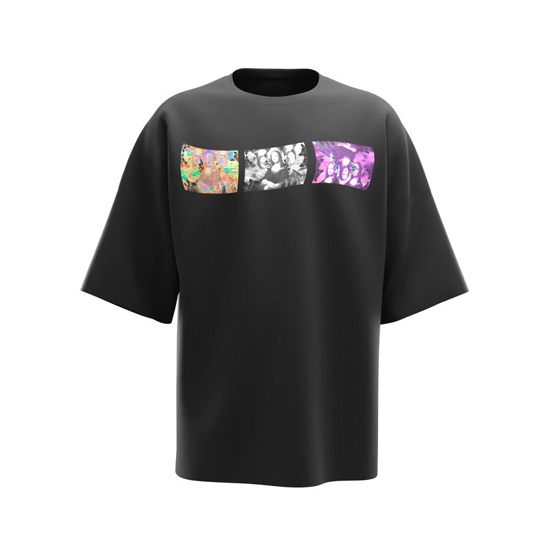 LIMITLESS - Polo Urbano Unisex Limitless T-Shirt Monalisa Black