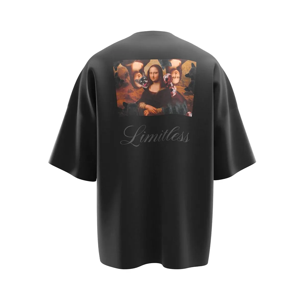 LIMITLESS - Polo Urbano Unisex Limitless T-Shirt Monalisa Black
