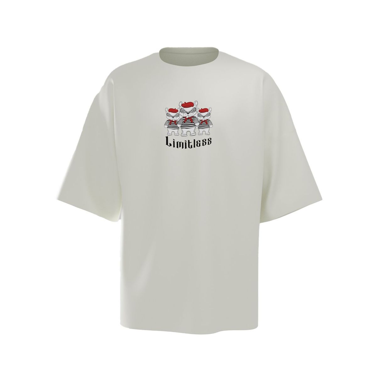 LIMITLESS - Polo Urbano Unisex Limitless T-Shirt Gotic Dog Pearl