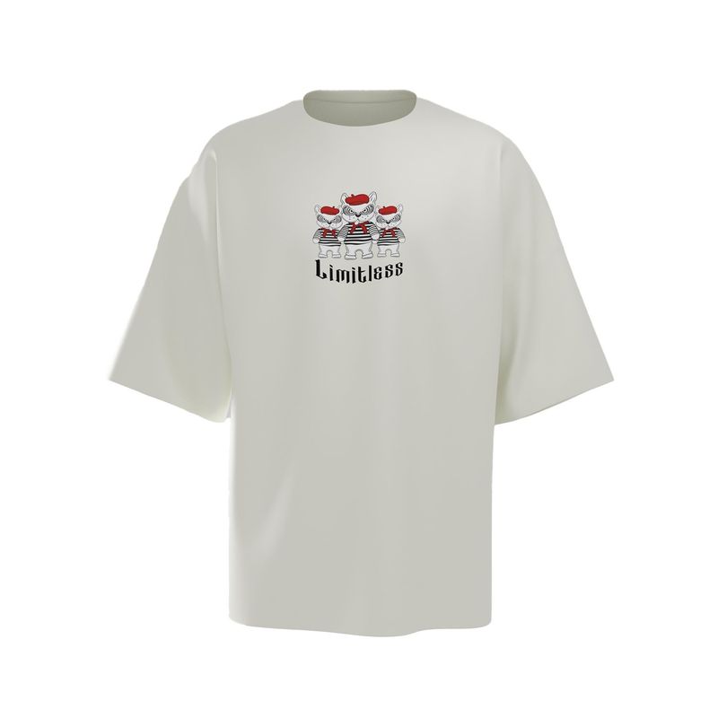 LIMITLESS - Polo Urbano Unisex Limitless T-Shirt Gotic Dog Pearl