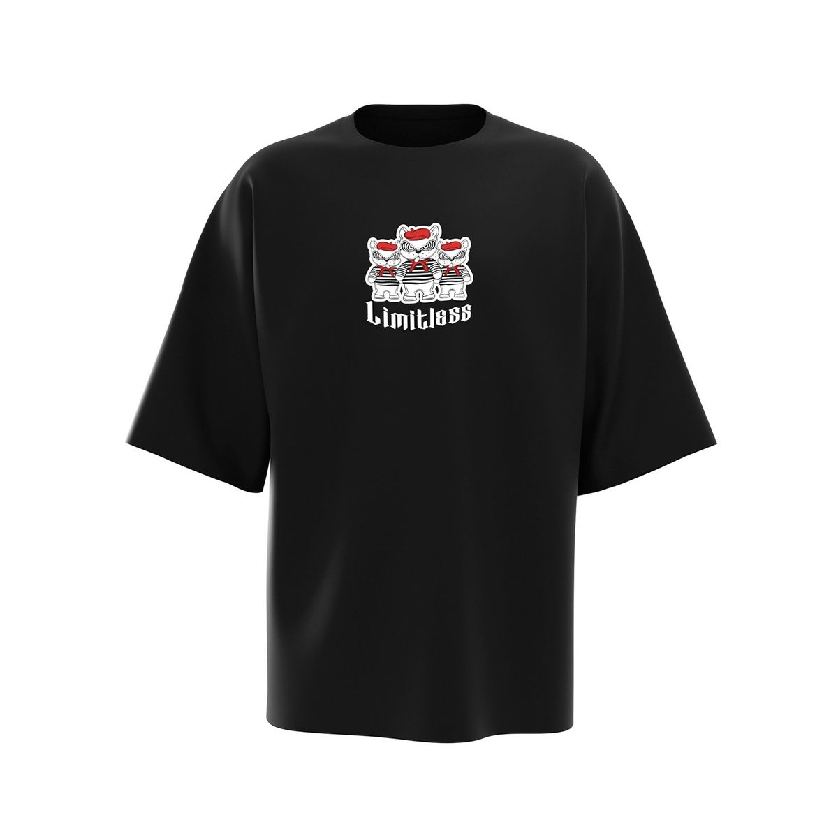 LIMITLESS - Polo Urbano Unisex Limitless T-Shirt Gotic Dog Black