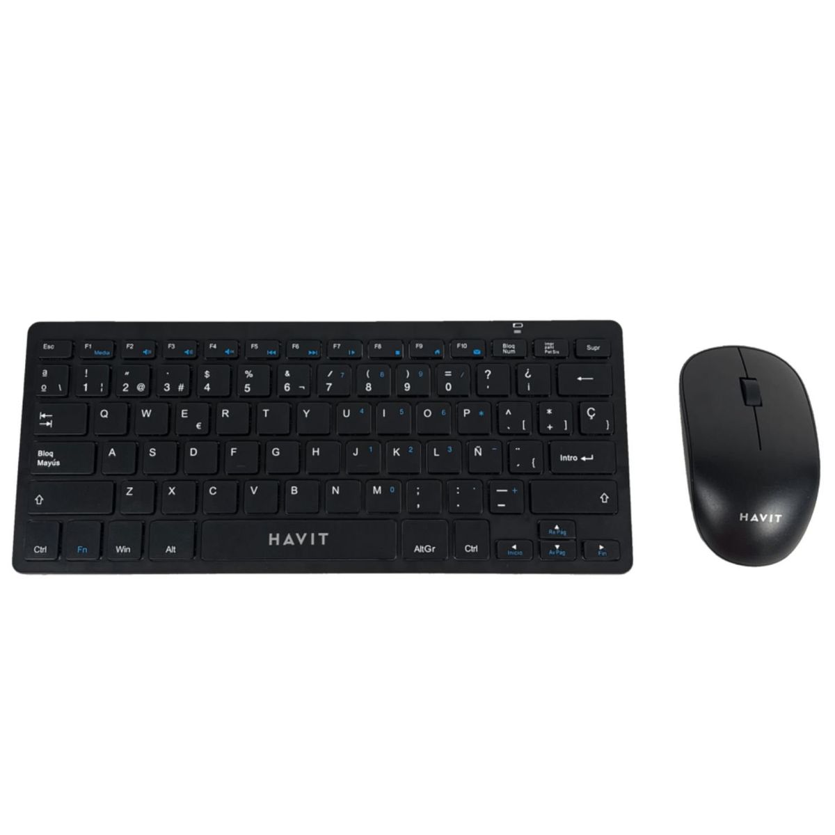 HAVIT - Kit Office HAVIT KB255GCM Teclado y Mouse Inalambrico Negro