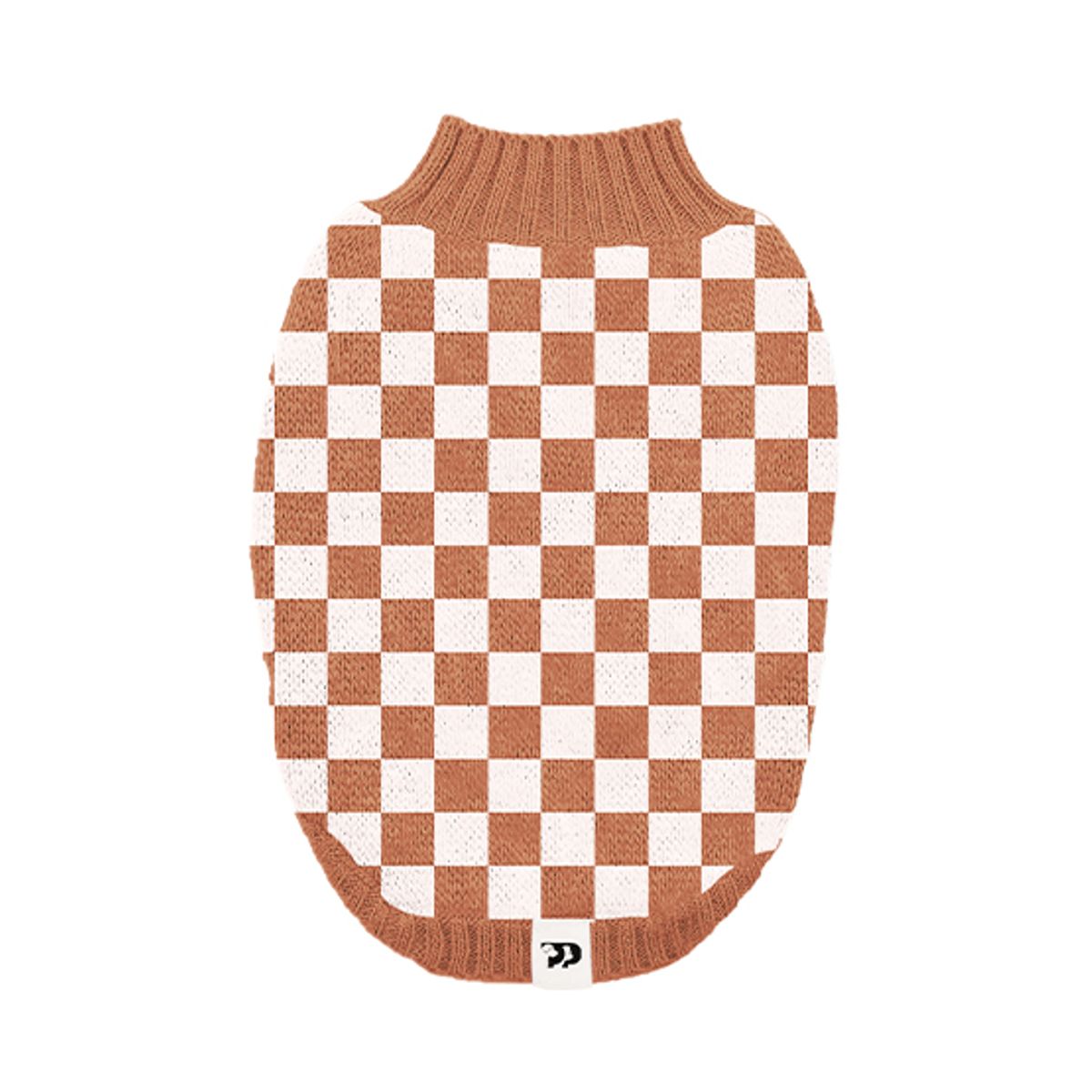 PRETTYPETS - SUETER CUADROS MARRON S PARA MASCOTAS PRETTY PET