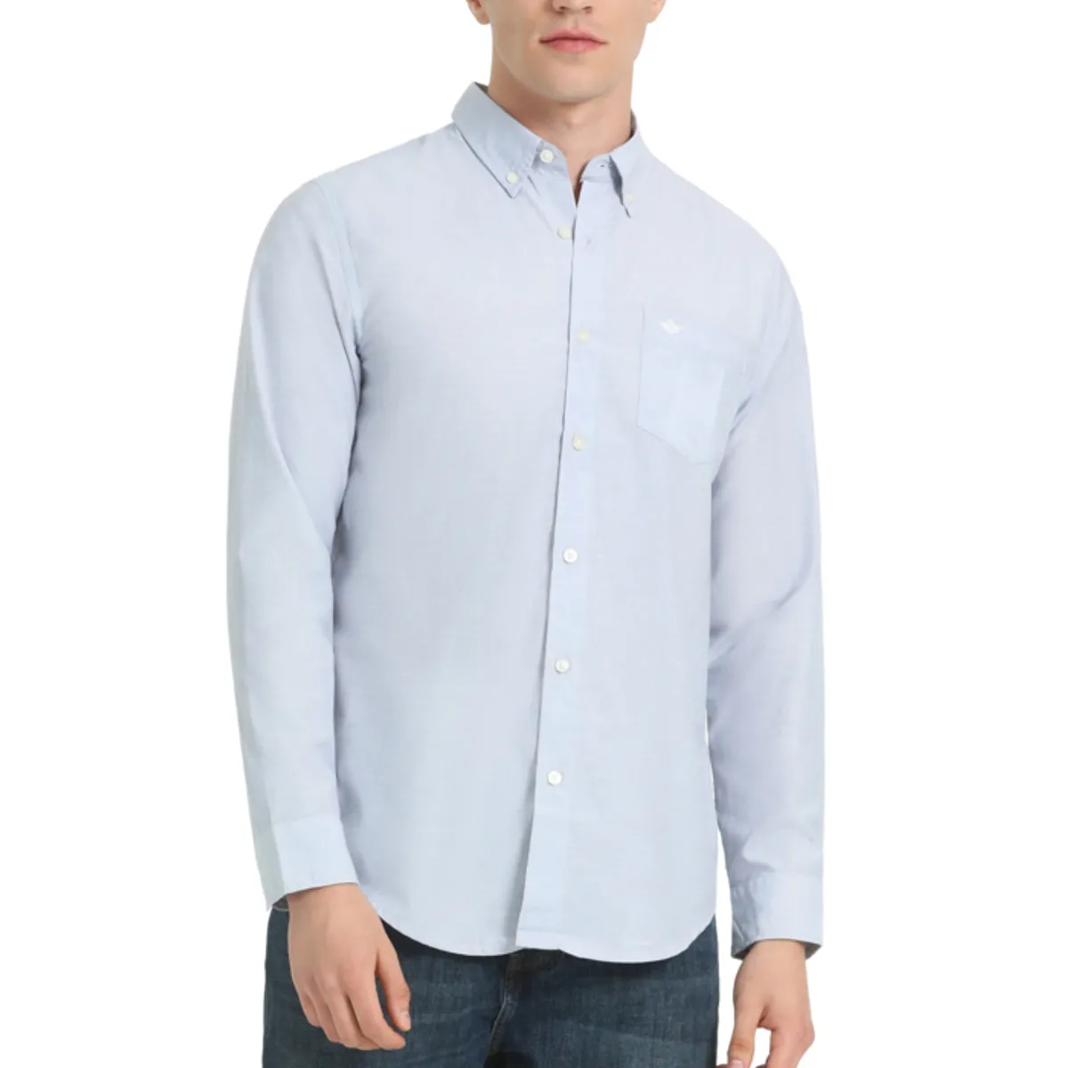 DOCKERS - Camisa Hombre Woven Refine Regular Fit Celeste Dockers