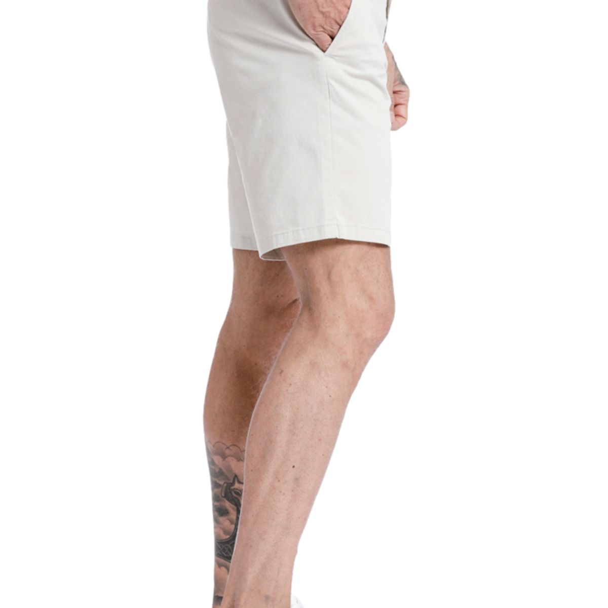 DOCKERS - Short Ultimate Solid Straight Fit Porcelain Khaki Dockers