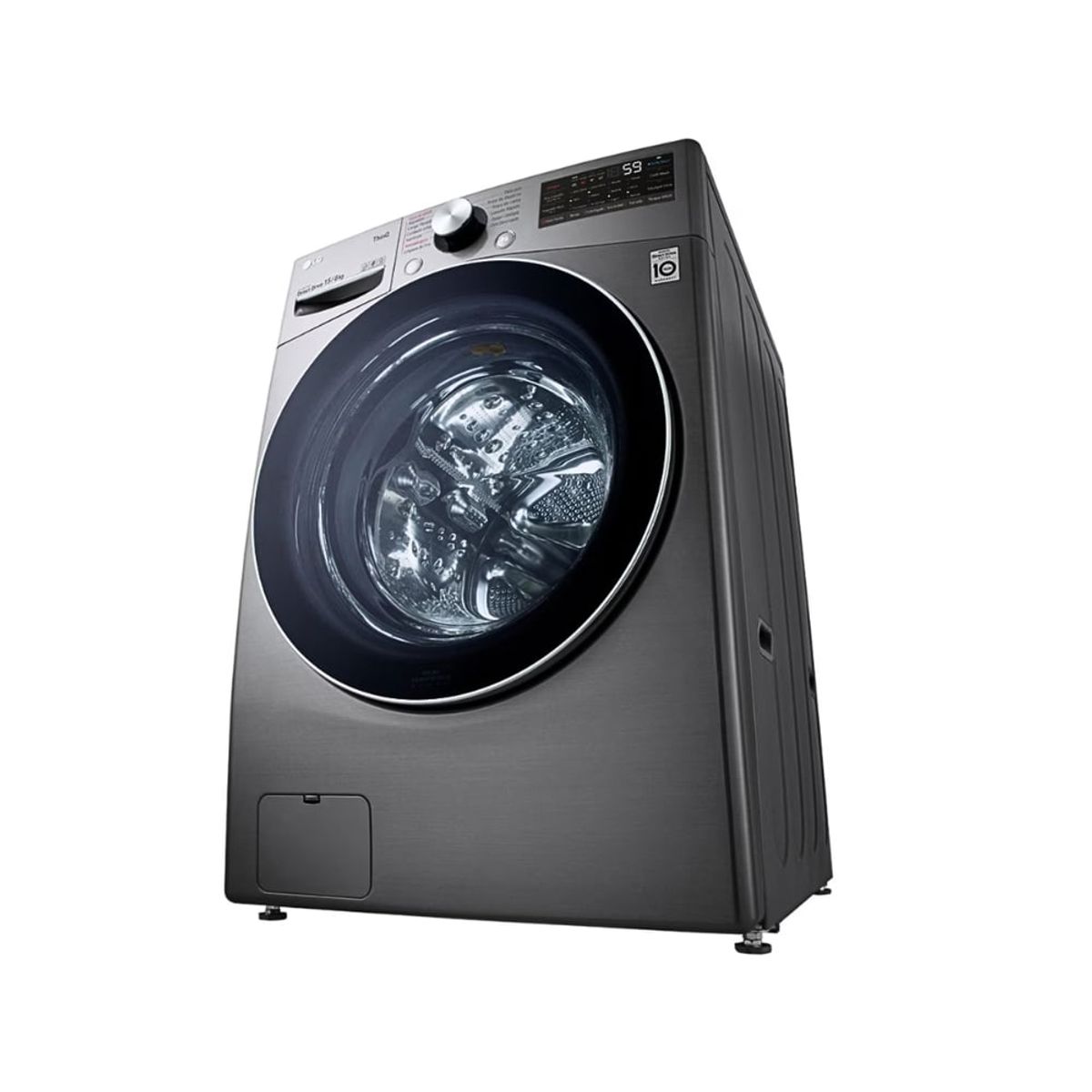 LG - Lavaseca LG 15kg8 Kg Ai Dd Carga Frontal WD15EG2S Plateado Oscuro
