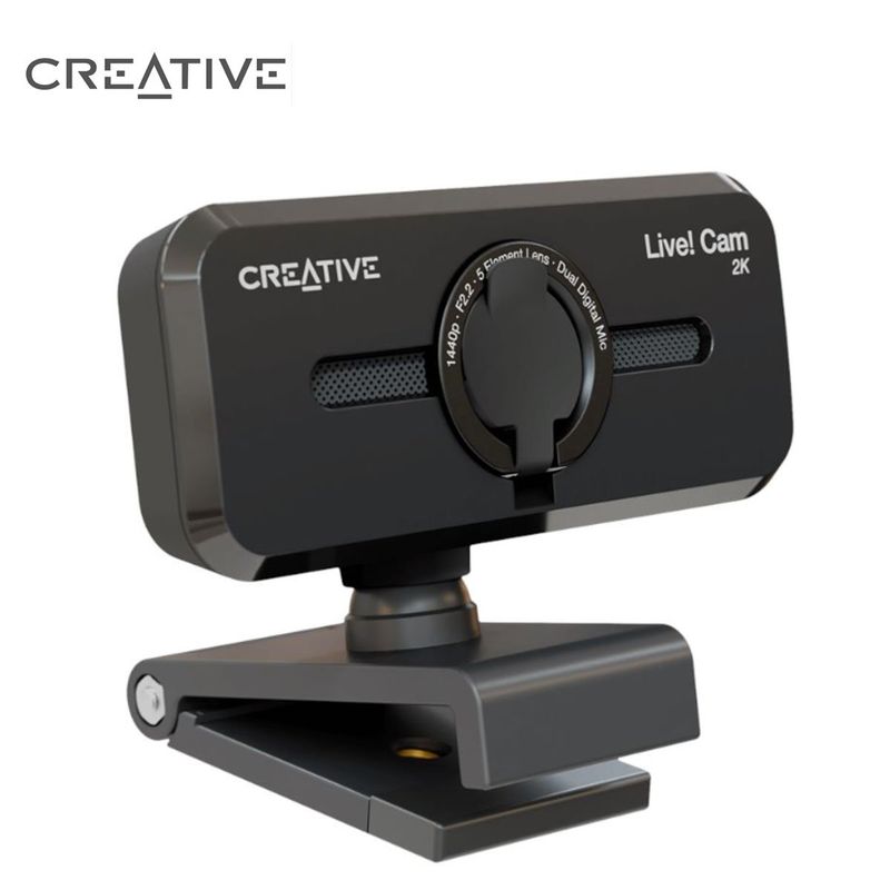 CREATIVE - Cámara Creative Live Cam Sync V3 2k Con Tapa Negra