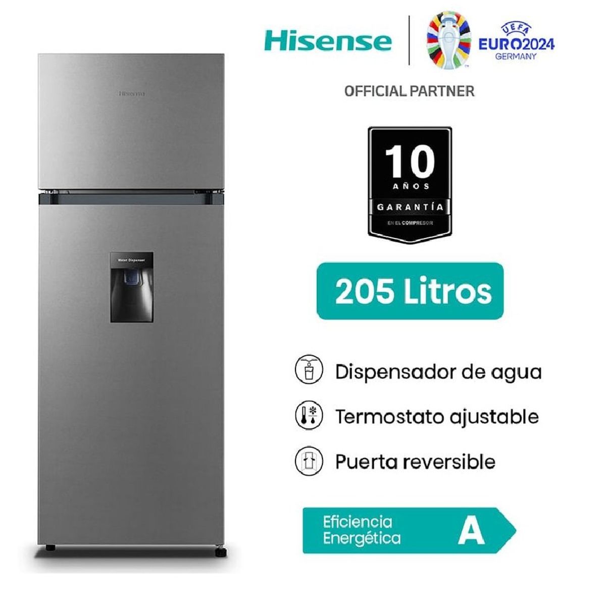 HISENSE - Refrigeradora HisenseTop Mount 205L BCD-205