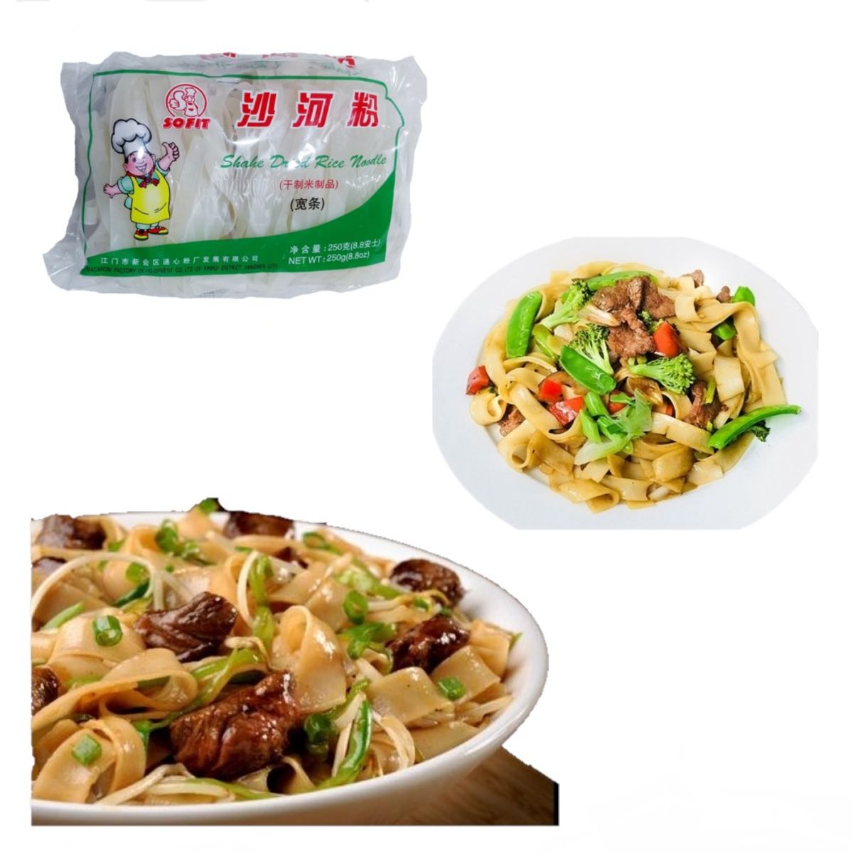 GENERICO - Fideos De Arroz Sahofan Sahe Feng Grueso 250gr Sofit