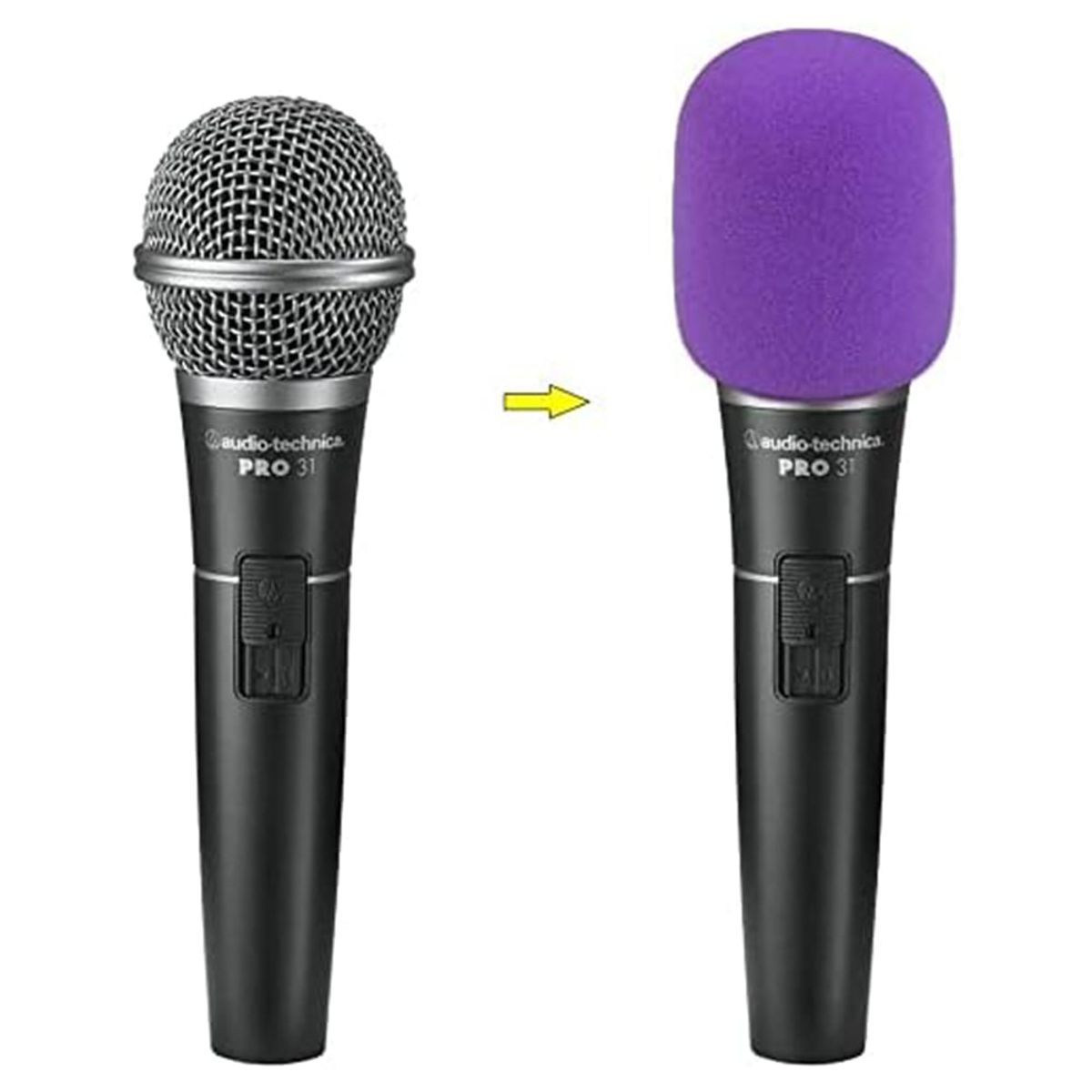 GENERICO - Esponja Protector  Para Microfonos Ideal Para Entrevista - Morado