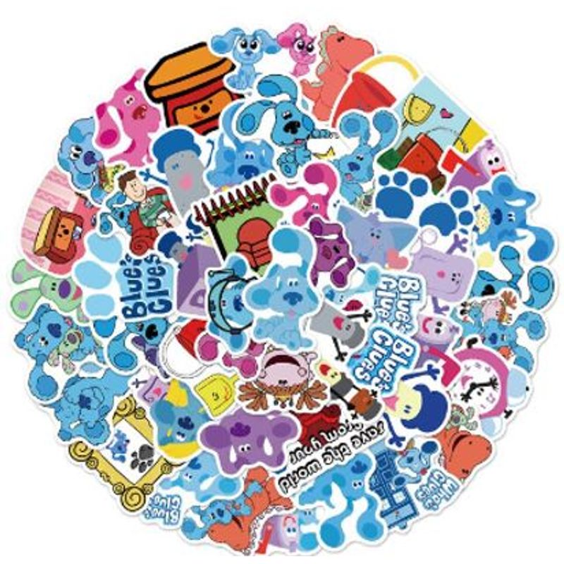 GENERICO - pack 50 stickers pistas de azul