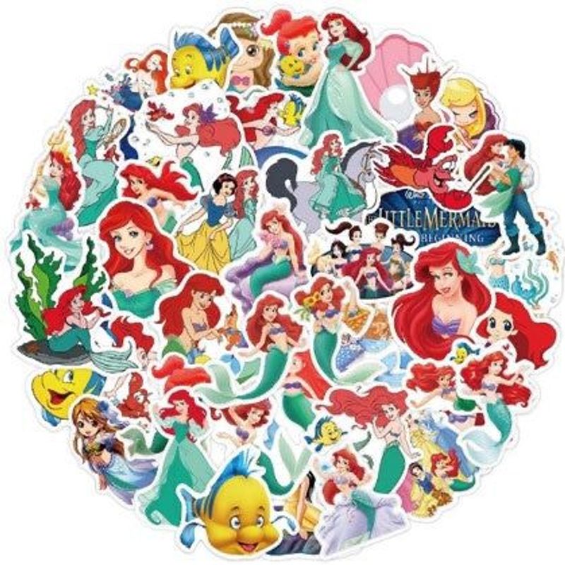 GENERICO - pack 50 stickers impermeables sirena