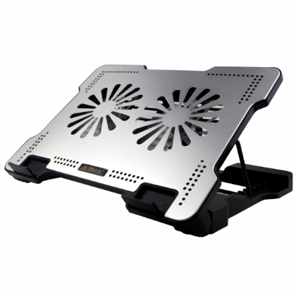 IDOCK - Cooler de aluminio dos ventiladores regulable iDock Office N10