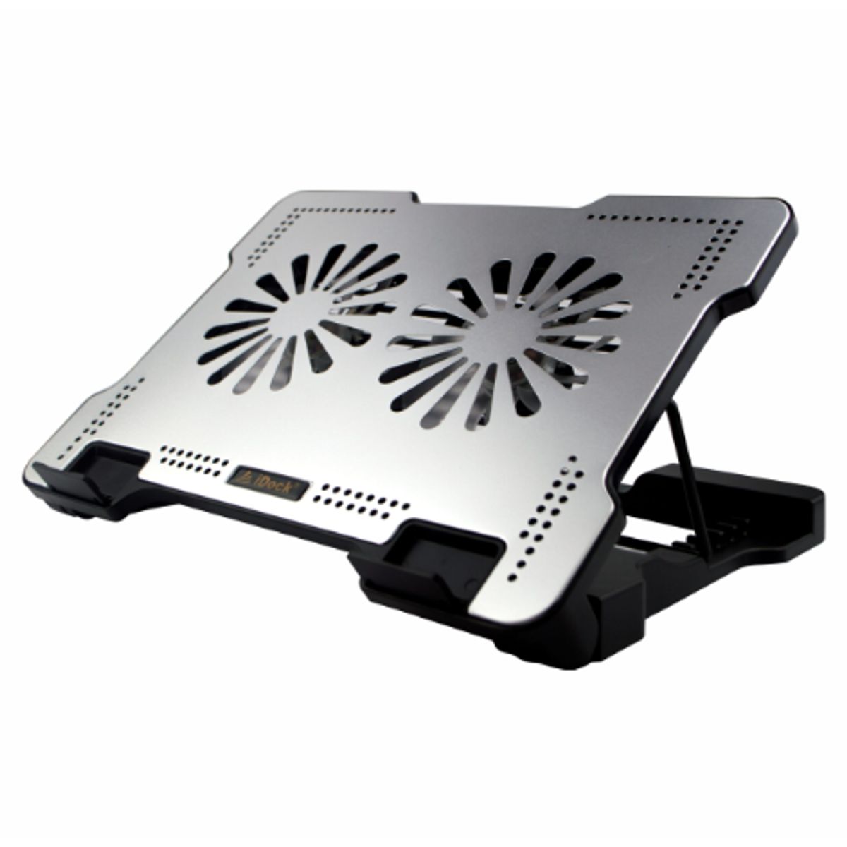 IDOCK - Cooler de aluminio dos ventiladores regulable iDock Office N10