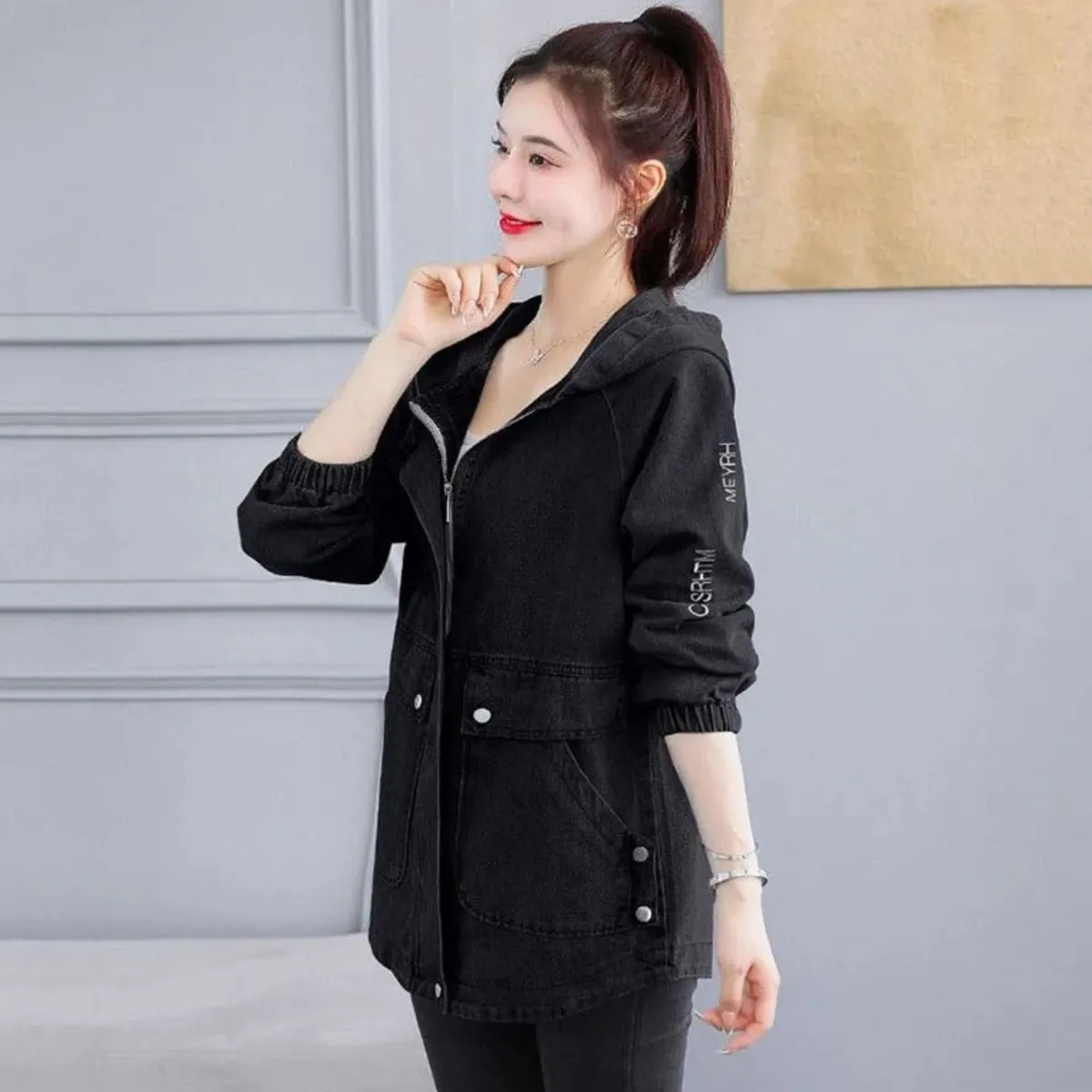 BENCUS JEANS - Casaca Abrigo Jeans Mujer Parka