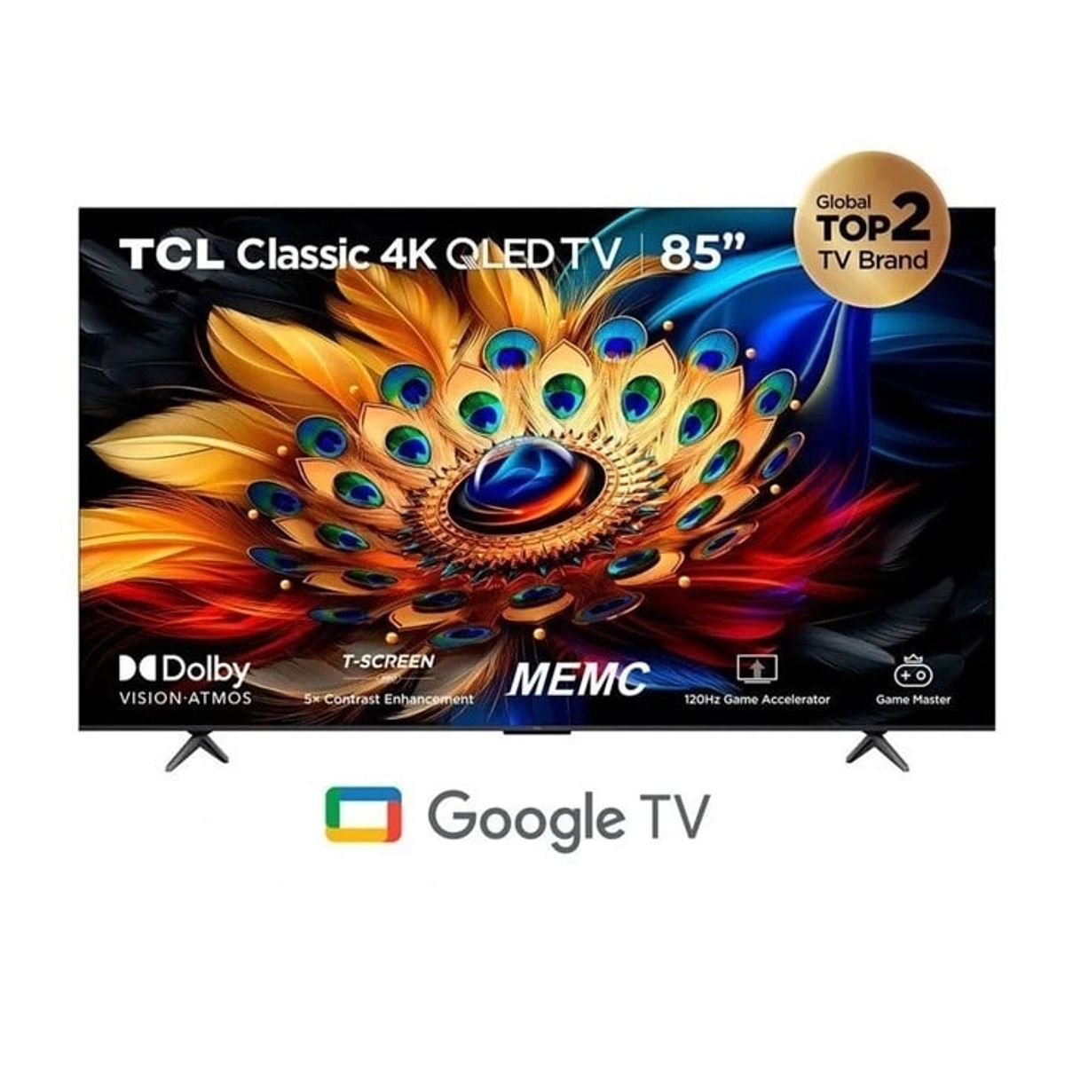 TCL - Televisor TCL QLED 85" Smart TV Ultra HD 4K Año 2024 85C655