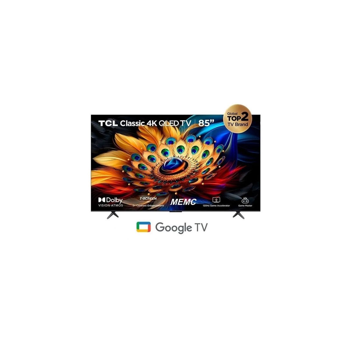 TCL - Televisor TCL QLED 85" Smart TV Ultra HD 4K Año 2024 85C655